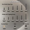 600Pcs M3 Metric Screws for 3D Printer DIY, 3D Printer