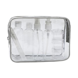 MOCOCITO Clear Liquid Air Travel Storage Bag/Fit for New European ENAC Regulation No 266/2013, Grey 01