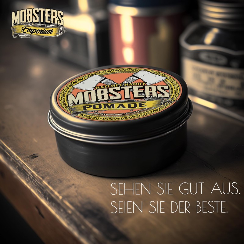 Mobsters Hair Pomade Water Based Matt Hair Wax, 140 ml