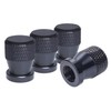 QILISEN Car Tire Valve Stem Caps 4 Pack, Black Anodized