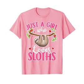 Sloth Just a Girl Who Loves Sloths T-Shirt