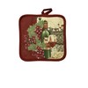 Set of Four Pot Holders for Kitchen (Wine)
