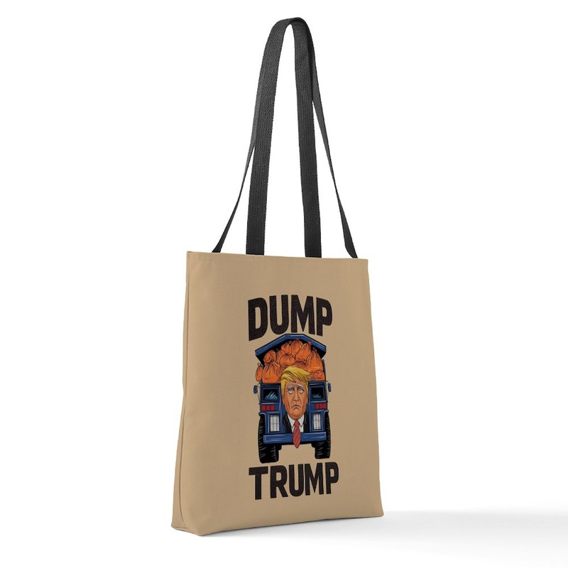 CafePress Dump Trump Medium Tote Bag Polyester Tote Bag 16"x16"