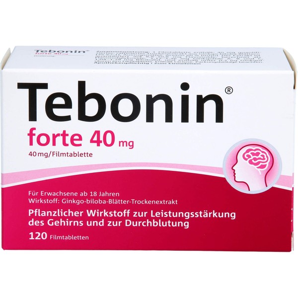 TEBONIN Forte 40 mg Film-Coated Tablets Pack of 120