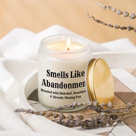 Farewell Gifts for Coworkers - Going Away, Goodbye, Leaving, Retirement Gift for Woman Boss Work Bestie - Moving Away Present for Friend - Miss You, New Job, Retired Funny Lavender Scented Candle