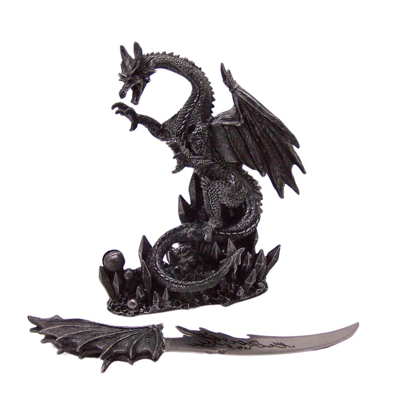 Freestanding Dragon Dagger & Holder, Gothic Home Decor, Dragon with