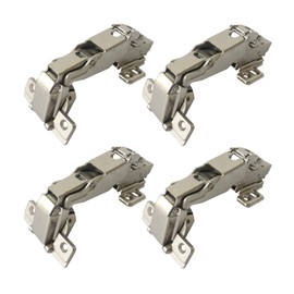 LIKERAINY 165-175 Degree Inset Hinges 35mm with Damper Soft Closing Clip on Assembly Kitchen Cabinet Cupboard Wardrobe Door Hinge Pack of 4
