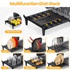 TOOLF Expandable Dish Rack, Dish Drying Rack for Kitchen Counter,