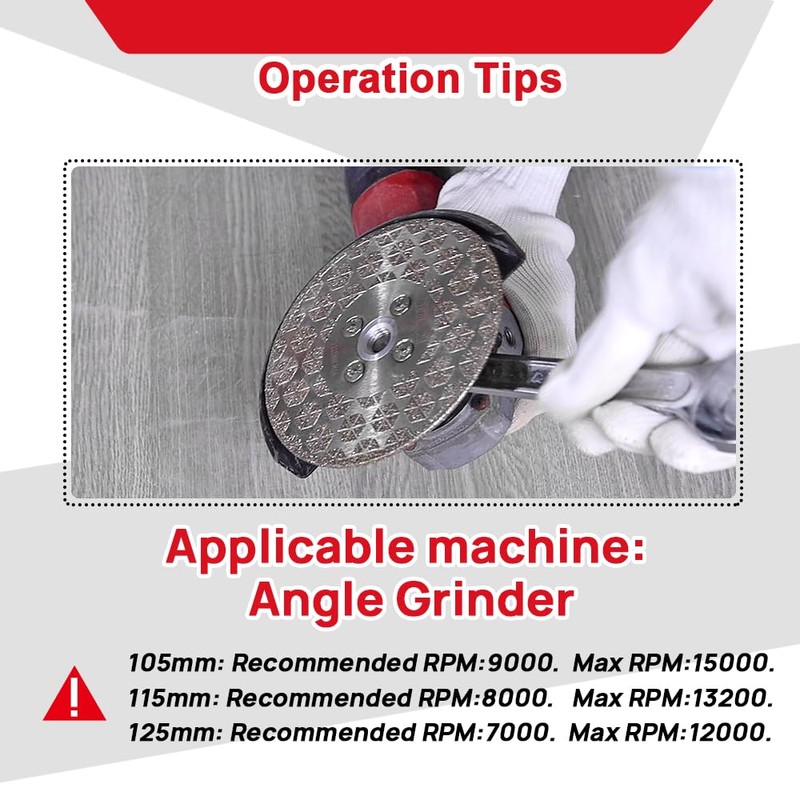 DT-DIATOOL Diamond Cutting and Grinding Disc 115mm x M14 Thread