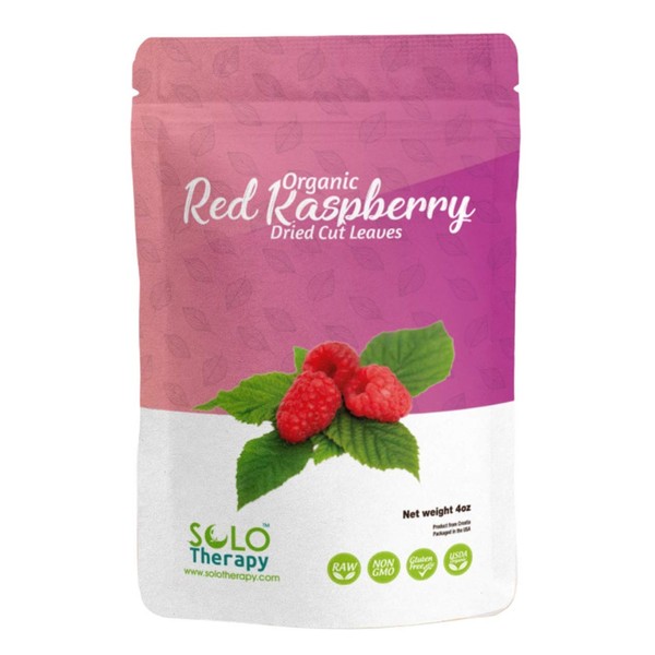 Red Raspberry Leaves 4oz., Red Raspberry Leaf Tea , Dried Cut Leaves in a Resealable Bag, Rubus Idaeus , Product From Croatia, Packaged in the USA