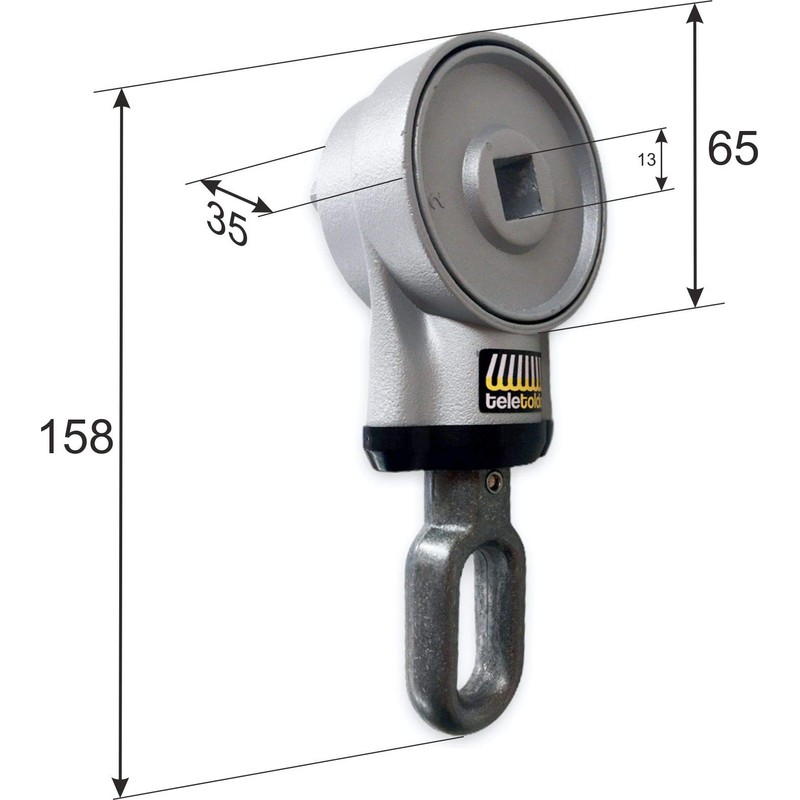 Machine Round with Screws (Black)