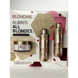 Schwarzkopf Professional BlondMe All Blondes Rich Shampoo Conditioner & Mask Kit