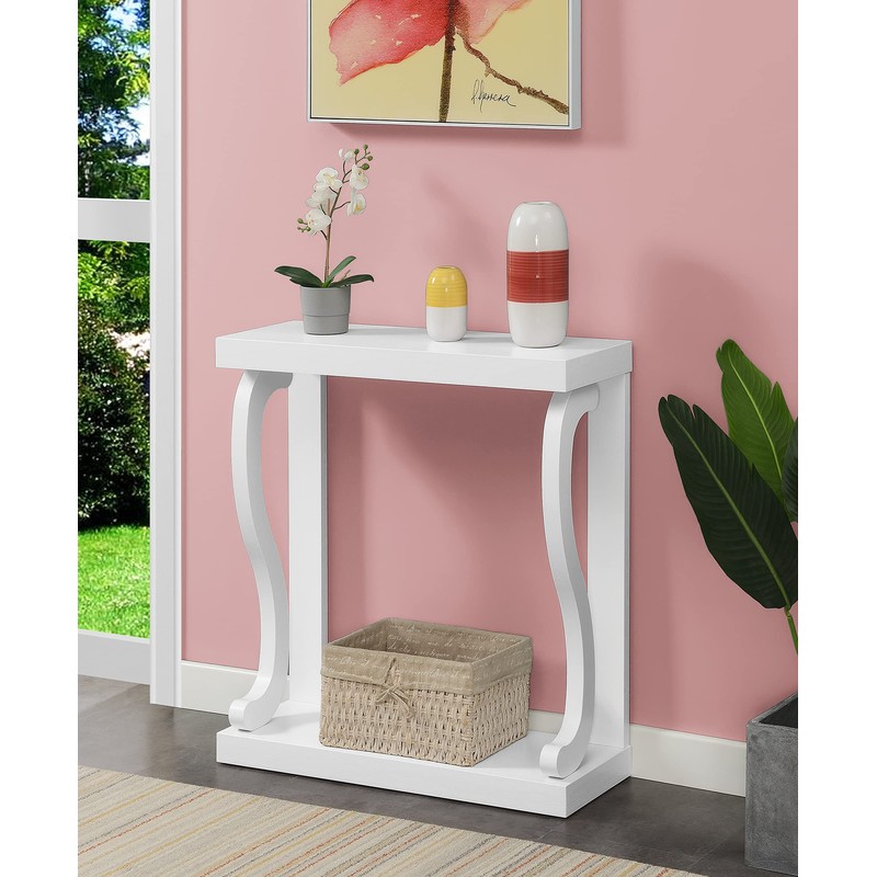 Convenience Concepts Newport Gramercy Console Table, White