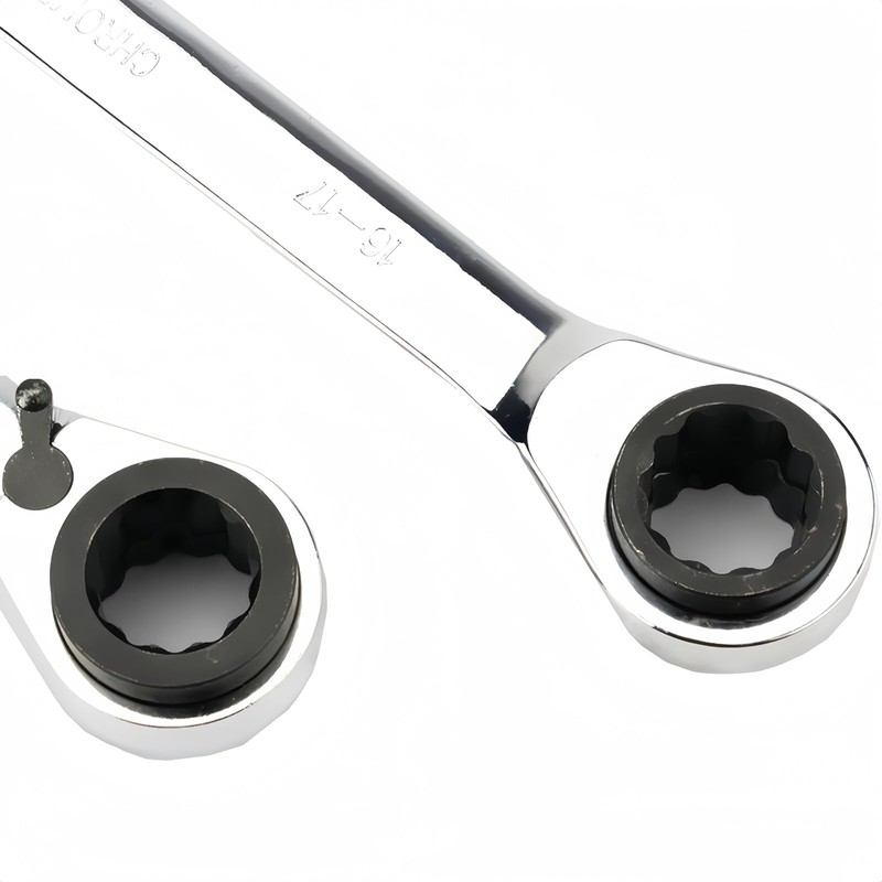 Boxonly 4 in 1 Reversible Ring Ratchet Spanners Multi-Purpose Double