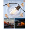 addlon 35FT Solar String Lights Outdoor, IP54 Waterproof Solar Powered