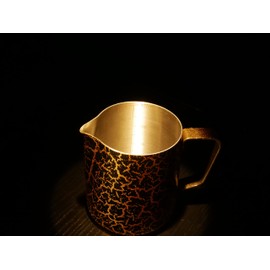 Otikkis Stainless Steel Milk Frothing Pitcher Frother Jug Espresso Steaming Pitcher Barista Cup with Built-in Measurement Scale for Coffee Cappuccino Latte Art (14oz)