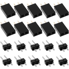 The Lord of the Tools 50 Sets 2.54 2-Pin Micro Plug and Socket Strip Power Strip Suitable for Circuit Boards of Electronic Devices
