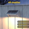 NIORSUN Outdoor Solar Lights for Fence,Solar Fence Light with Warm