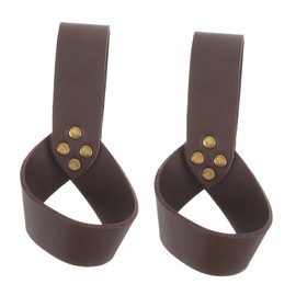 BESPORTBLE 2pcs Sword Ring Medieval Sword Holder Pu Leather Stage Performance Cosplay