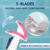 COVIK Mini Razors, Travel Razors for Women, 5 Blade, pink