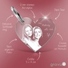 Chrisck Design Heart-Shaped Acrylic Keyring, Partner Love Gift, Mother's Day