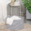 KAKAMAY Large Blanket Basket (20"x13"),Woven Baskets for storage Baby Laundry