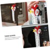KOMBIUDA 4pcs Snowman Handle Christmas Doorknob Protectors Washable Appliance Prevent