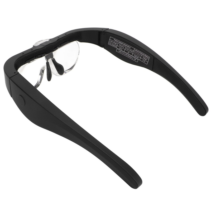 Headband Magnifying Glass Adjustable LED White Light 4 Interchangeable Lenses