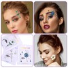 Sibba 6 PCS Gemstone Face Stickers with Sparkling Glitter, Crystal