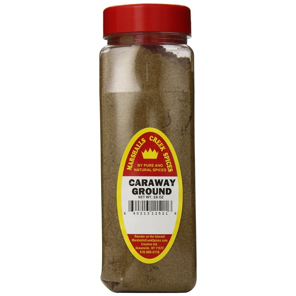 Marshall’s Creek Spices Caraway Seed Seasoning, Ground, XL Size, 16 Ounce