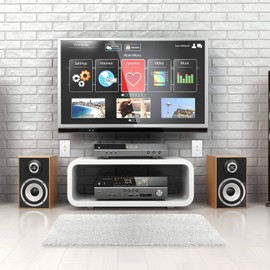 Daiilg 4 Pack Single Gang 1.0 Speaker Wire Wall Plate (Banana Plug Wall Plate) for 1 Speaker, White