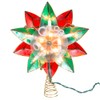 Kurt Adler 9.5-Inch UL 10-Light Red & Green Poinsettia Treetop