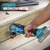 Cordless Oscillating Tool Compatible with Makita Battery, Brushless-Motor Tool with