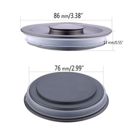 Kitchen Sink Drain Basket Strainer Filter/Stopper with Handle, Anti-Clog Accessory, 304 Stainless Steel, Brushed Gold, 1pc (Drain Stopper, Brushed Gold)