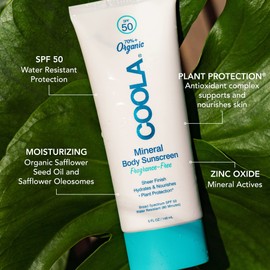Loción De Protección Solar Coola Organic Mineral Spf 50 150 Ml - Venta Internacional.