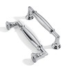 ZAUYX 10 Pack 4 Inch Hole Center Polished Chrome Cabinet