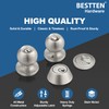 BESTTEN 3 Pack Keyed Alike Exterior Door Knobs and Single
