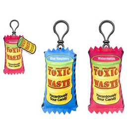 Toxic Waste Plush 2D Clip-On - 10cm x 6cm (Pack Of 1) - Assorted Pink & Blue Colors - Fun-Size Collectible Mini Plush Accessories For Bags, Backpacks & Keychains