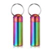 VTAR Pill Organizer,2 Pack,Waterproof Single Chamber Stainless Steel Travel Small