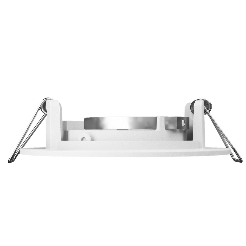 linovum Recessed Spotlight Mounting Frame Painted White Round Rigid Including