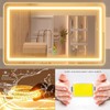 Gvnkvn Makeup Vanity Mirror 24" x 19" Large LED Makeup