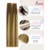 DOORES Invisi Edge Tape in Hair Extensions Real Human Hair,
