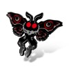 Winks For Days Mothman Cryptid Creature Hard Enamel Lapel Pin