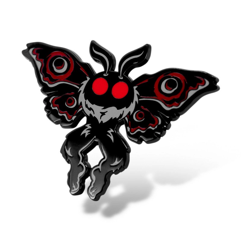 Winks For Days Mothman Cryptid Creature Hard Enamel Lapel Pin