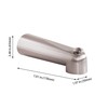 SENTO Nickel Universal Bathroom Tub Spout with Diverter, Durable Heavy