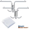 Simple Houseware Industrial Grade Z-Base Garment Rack, 500lb Load with