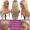Glueless Platinum Blonde Wigs Human Hair Pre Plucked 13x6 Lace