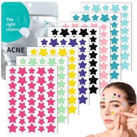 Gigmeta 320 Stück Pimple Patch, 3 Größen (14/12/10 mm) Pickel Patch Sterne mit Teebaumöl Salicylsäure Hydrokolloid Pflaster Anti Pickel Patches Wasserdichte Atmungsaktive Tag und Nacht Akne Patches