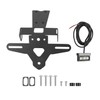 Lorababer Motorcycle Rear License Plate with LED Light Compatible with