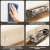 CEWROM Kitchen Sink Organiser, Sponge Holder with Drain Pan, Space-Saving